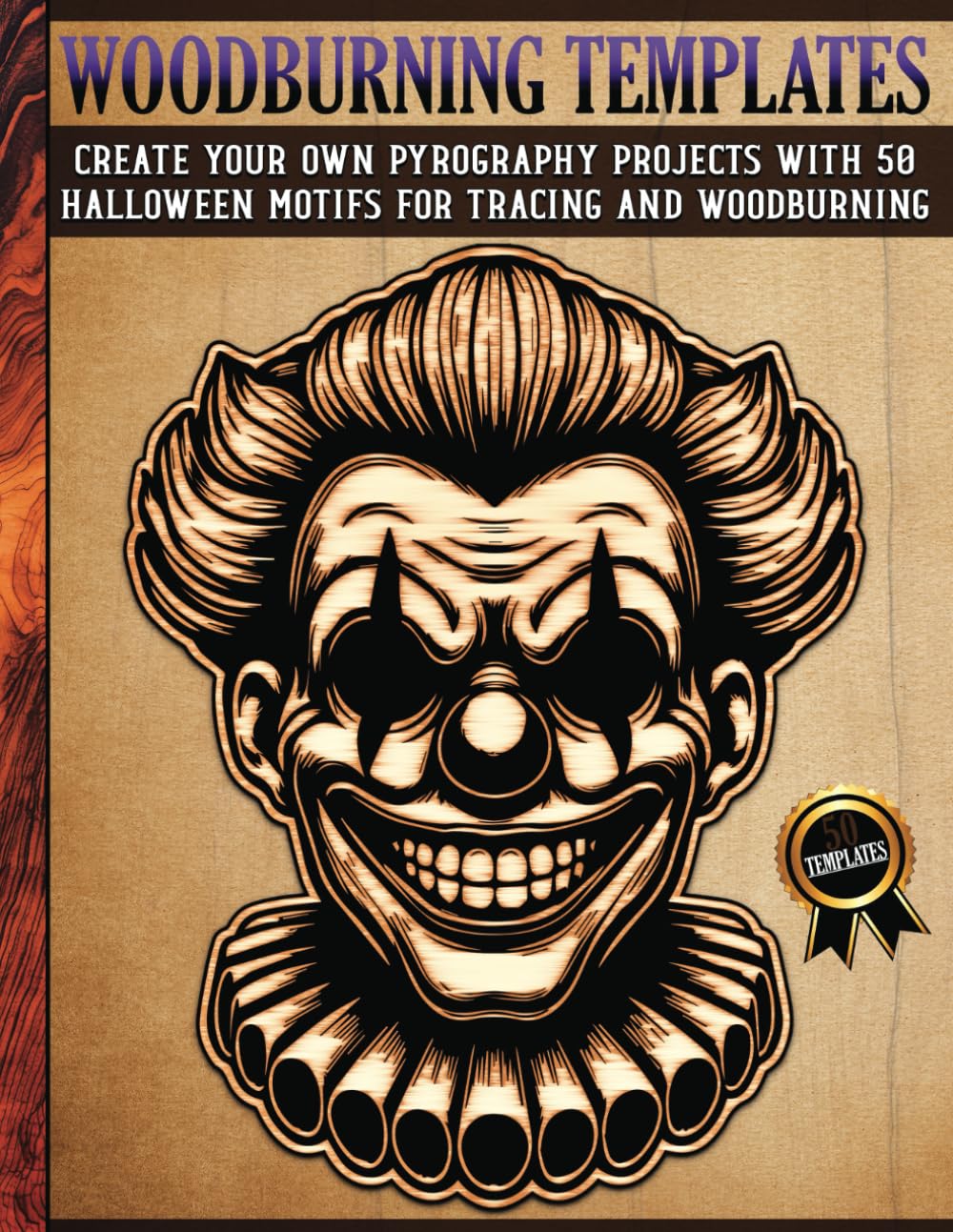 Woodburning Templates: Halloween Pyrography Stencils for Tracing and Wood Burning - Spooky and Creepy Motifs