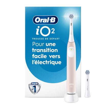 Oral-B iO2 Electric Toothbrush, for an Easy Switch to Electric, Peach, Rechargeable Electric Toothbrushes, iO Series 2 Limited with 1 Power Toothbrush, 1 Brush Head, and 1 Travel Case 🍁 All In One Marketplace Canada