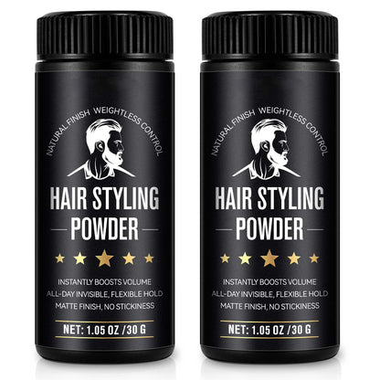 Hair Styling Powder, 2Pack Hair Texture Powder for Men and Women, Adds Volume and Texture, Alll Day Invisible, Flexible Hold, Long-lasting, Matte Finish, No Stickiness 2 x 30g 🍁 All In One Marketplace Canada