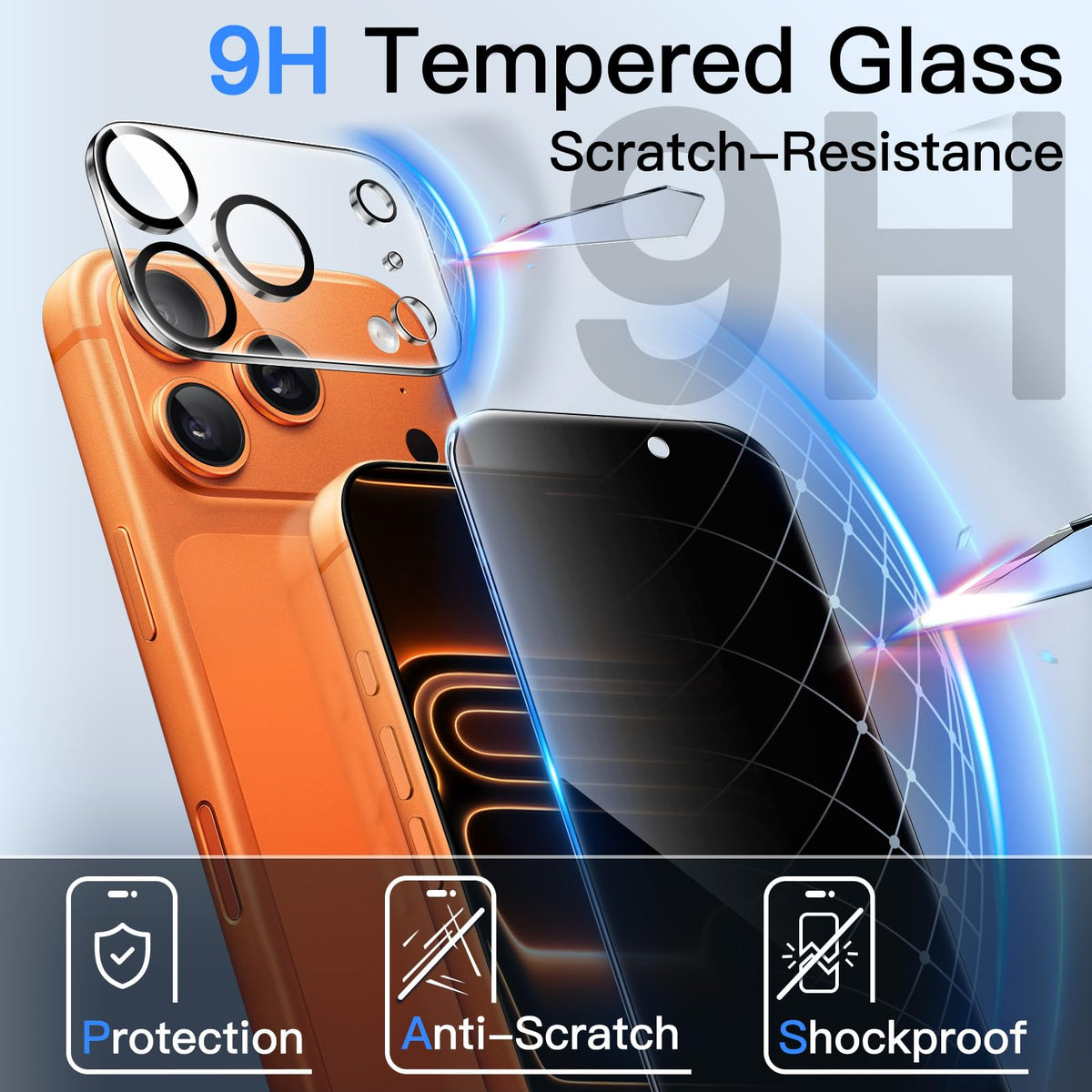 JETech Privacy Screen Protector for iPhone 17 Pro Max 6.9-Inch with Camera Lens Protector, Anti-Spy Tempered Glass Film, Easy Installation Tool, 2-Pack Each 🍁 All In One Marketplace Canada