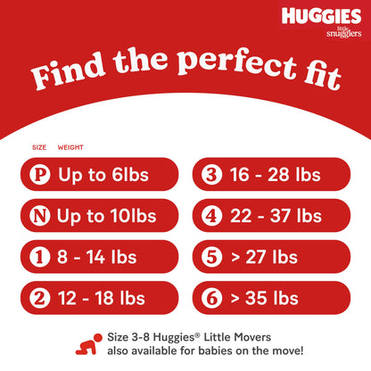 HUGGIES Little Snugglers Baby Diapers, Size 4, 22-37 Lb., 120 Count 🍁 All In One Marketplace Canada