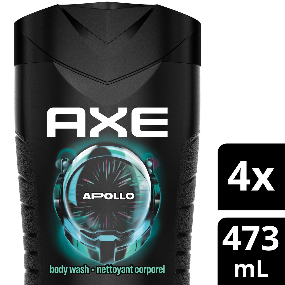 AXE Apollo Men's Body Wash for All Day Freshness, Sage & Cedarwood, with 100% Plant-Based Moisturizers, 473ml (Pack of 4) 🍁 All In One Marketplace Canada
