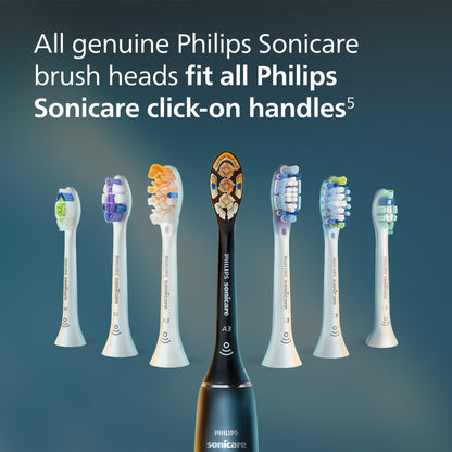 Philips Sonicare C3 Two-in-One - Genuine Replacement Electric Toothbrush Heads, Black, 2 Pack, HX9042/95 🍁 All In One Marketplace Canada