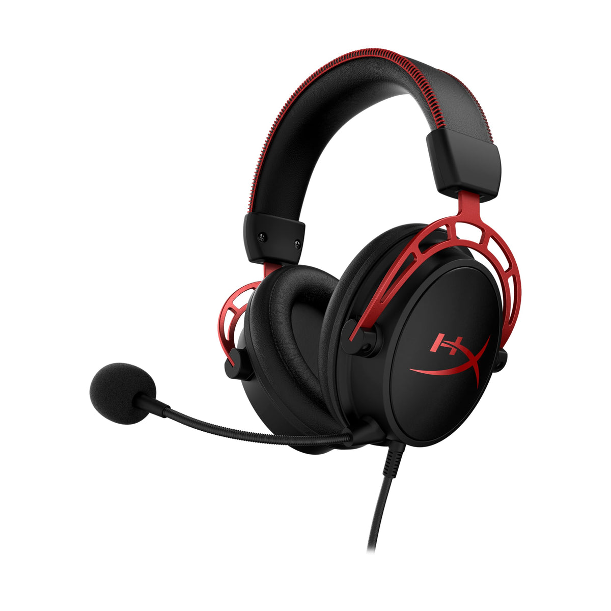 HyperX Cloud Alpha - Gaming Headset, Dual Chamber Drivers, Legendary Comfort, Aluminum Frame, Detachable Microphone, Works on PC, PS4, PS5, Xbox One/ Series X|S, Nintendo Switch and Mobile – Red 🍁 All In One Marketplace Canada
