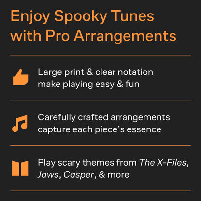 Halloween Favorites Big Note Piano Songbook | 17 Spooky and Haunting Music Themes for Beginners and Advanced Players | Easy Piano Sheet Music for Halloween Party