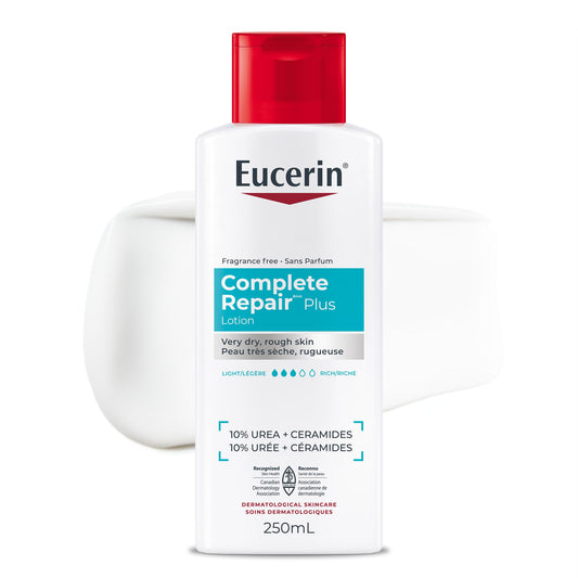 Eucerin Complete Repair Plus Moisturizing Lotion with 10% Urea and Ceramides for Very Dry, Rough Skin, 250 mL 🍁 All In One Marketplace Canada