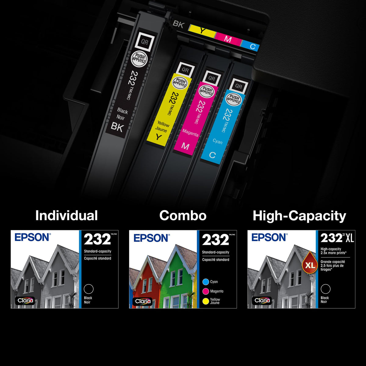 Epson 232 Genuine Ink Cartridge XL Black and Standard Color Combo Pack 🍁 All In One Marketplace Canada