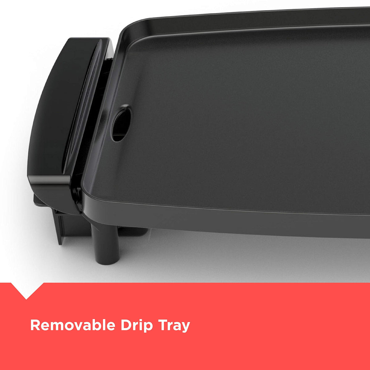 BLACK+DECKER Electric Griddle with Removable Temperature Probe, Indoor Grill, Pancake Griddle, Black, GD1810BC 🍁 All In One Marketplace Canada