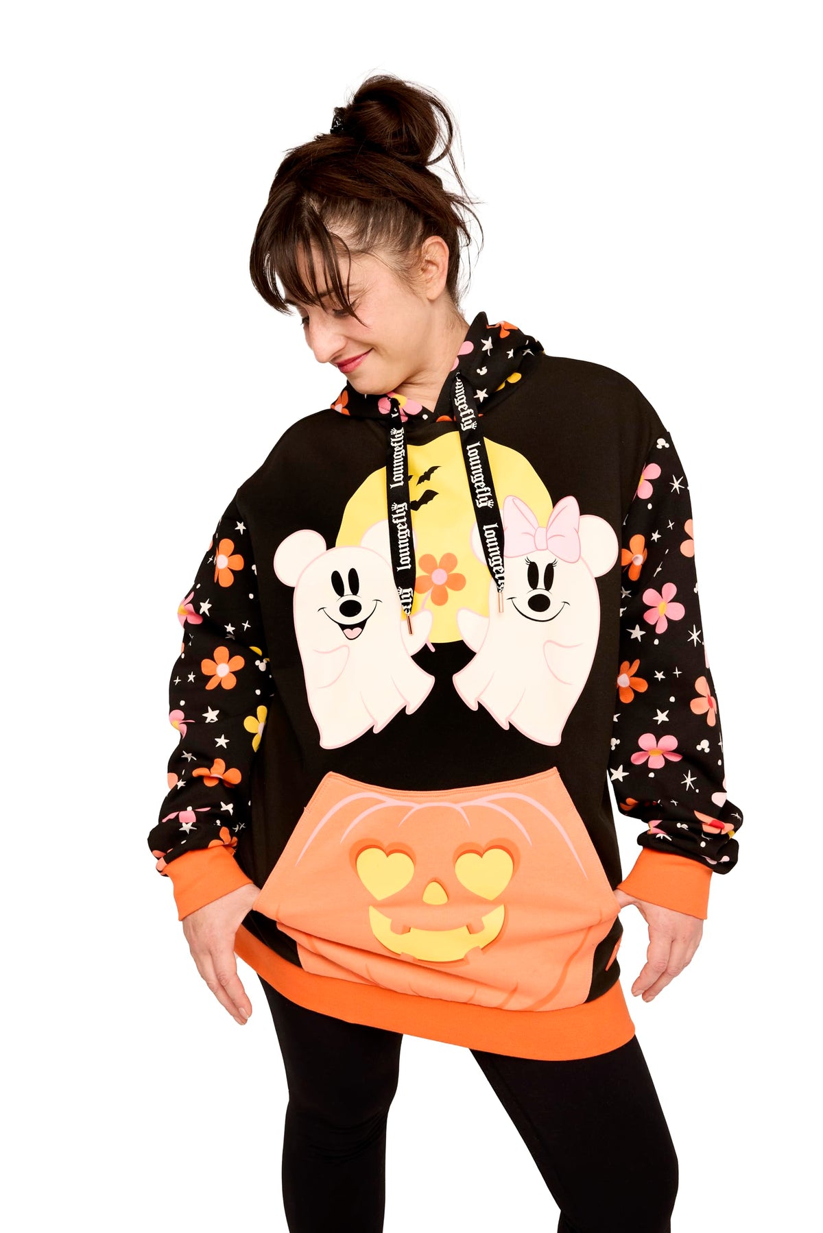 Loungefly LF Disney Mickey and Friends Halloween Hooded Sweatshirt Medium
