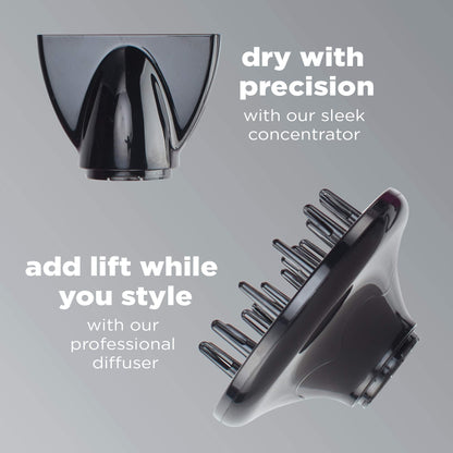 INFINITIPRO BY CONAIR 1875 Watt Salon Performance AC Motor Styling Tool/Hair Dryer, Burgundy Blow Dryer 🍁 All In One Marketplace Canada