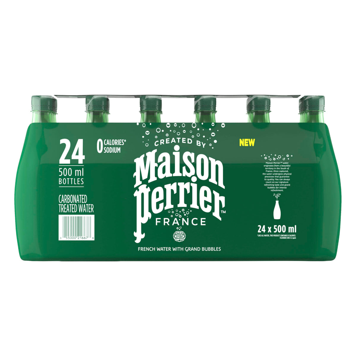 Maison Perrier Unflavoured Carbonated Water, 24 Bottles, 500 ml 🍁 All In One Marketplace Canada