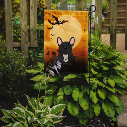 Caroline's Treasures BB4280GF Halloween French Bulldog Black Flag Garden Size, Small, Multicolor