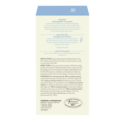Aveeno Soothing Bath Treatment, Eczema, Dry Skin Relief, Colloidal Oatmeal Bath, Cleanser, Fragrance Free, 8-pack, 42 gram 🍁 All In One Marketplace Canada