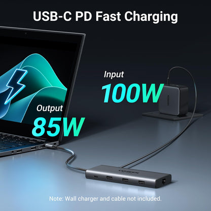 UGREEN 10 in 1 Docking Station for Laptop Dual Monitor, Revodok Pro 210 with Single 8K@30Hz, Dual 4K@60Hz, 100W PD, 1Gbps Ethernet, SD/TF, 5Gbps USB, USB C Hub for MacBook Air/Pro, ASUS, HP, XPS13&15 🍁 All In One Marketplace Canada