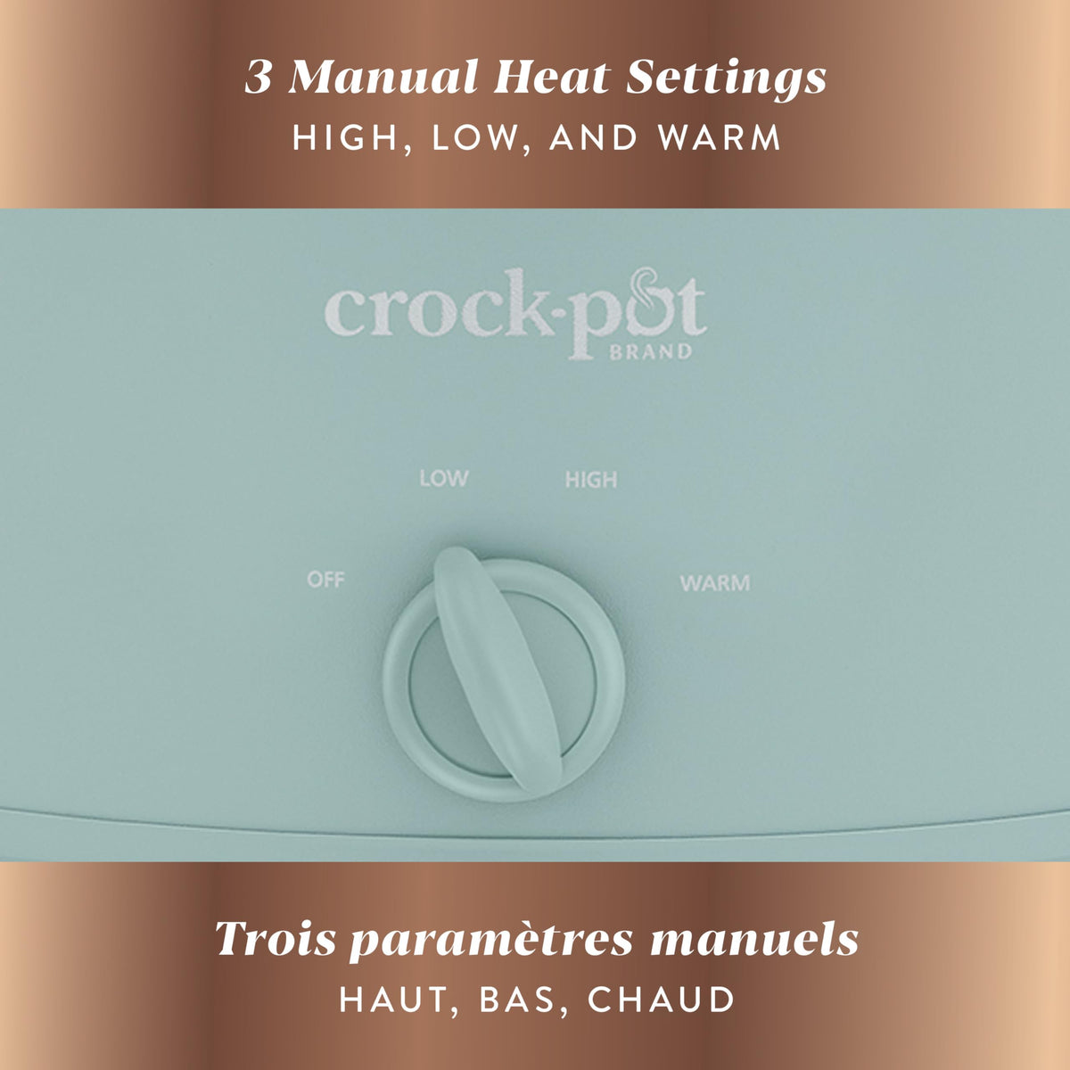 Crock-Pot Design Series 4.5-Quart Manual Slow Cooker, Ocean Fog Green 🍁 All In One Marketplace Canada