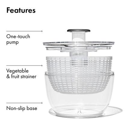 OXO Good Grips Good Grips Salad Spinner, 10.25-Inch Clear 🍁 All In One Marketplace Canada