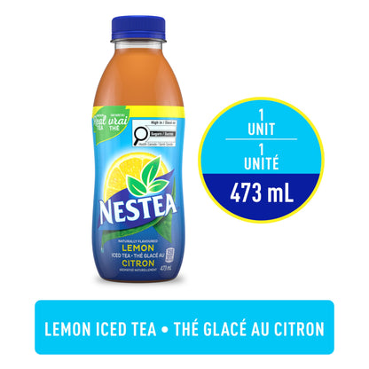 Nestea Naturally Flavoured, Lemon Iced Tea, 473mL, 12 Count 🍁 All In One Marketplace Canada