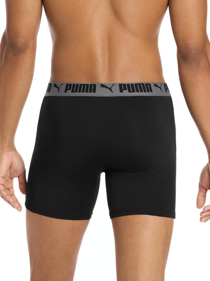 Puma Men's 4 Pack Active Stretch Boxer Briefs, Black, Medium 🍁 All In One Marketplace Canada