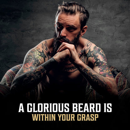 Viking Revolution - Beard Oil - All Natural Beard Oil Men with Argan Oil & Jojoba Oil - Softens, Smooths & Strengthens - Beard Conditioner - Gifts For Men - Spiced Vanilla - 30 ml 🍁 All In One Marketplace Canada