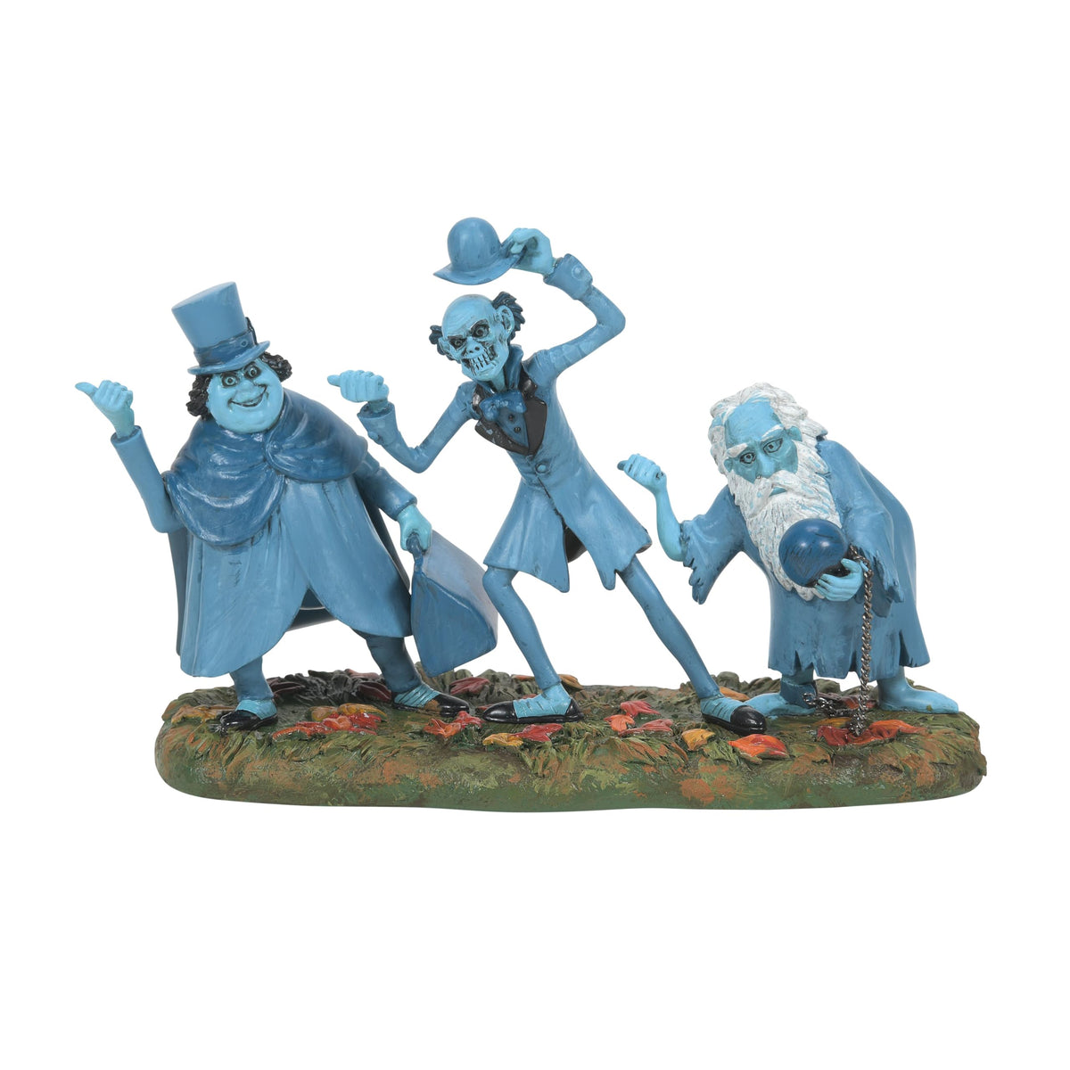 Department 56 Snow Village Halloween Disney The Haunted Mansion Beware of Hitchhikers Figurine, 3.74" H x 2.17" W x 6.06" L, Multicolor