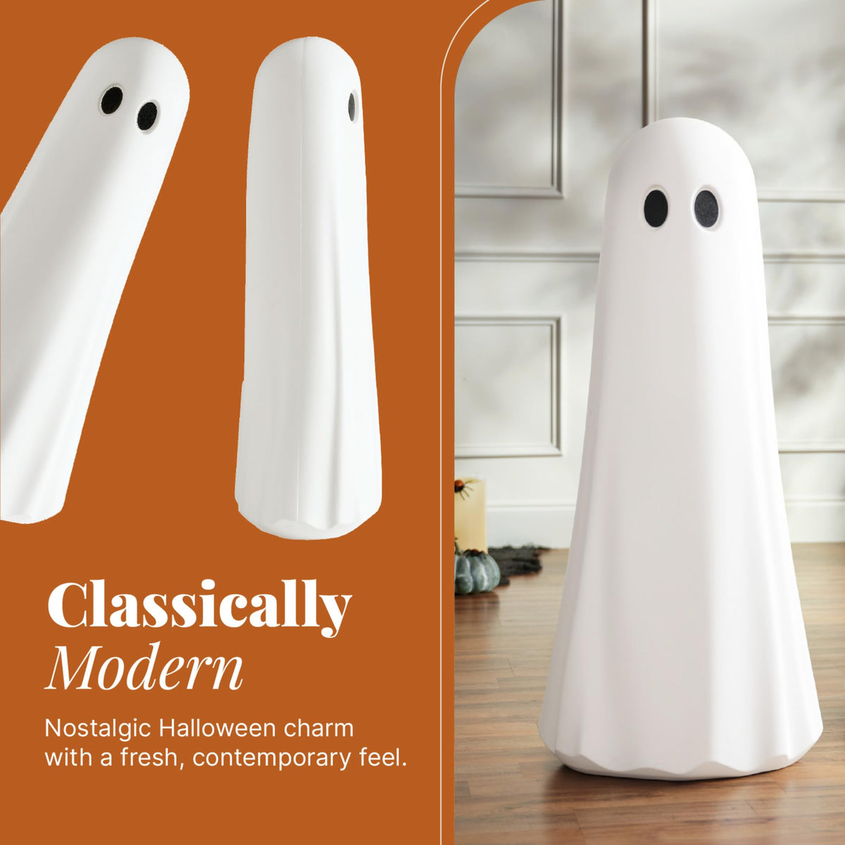Step2 Boo Buddy Halloween Ghost Statue, White, 40 in, 1 Pack