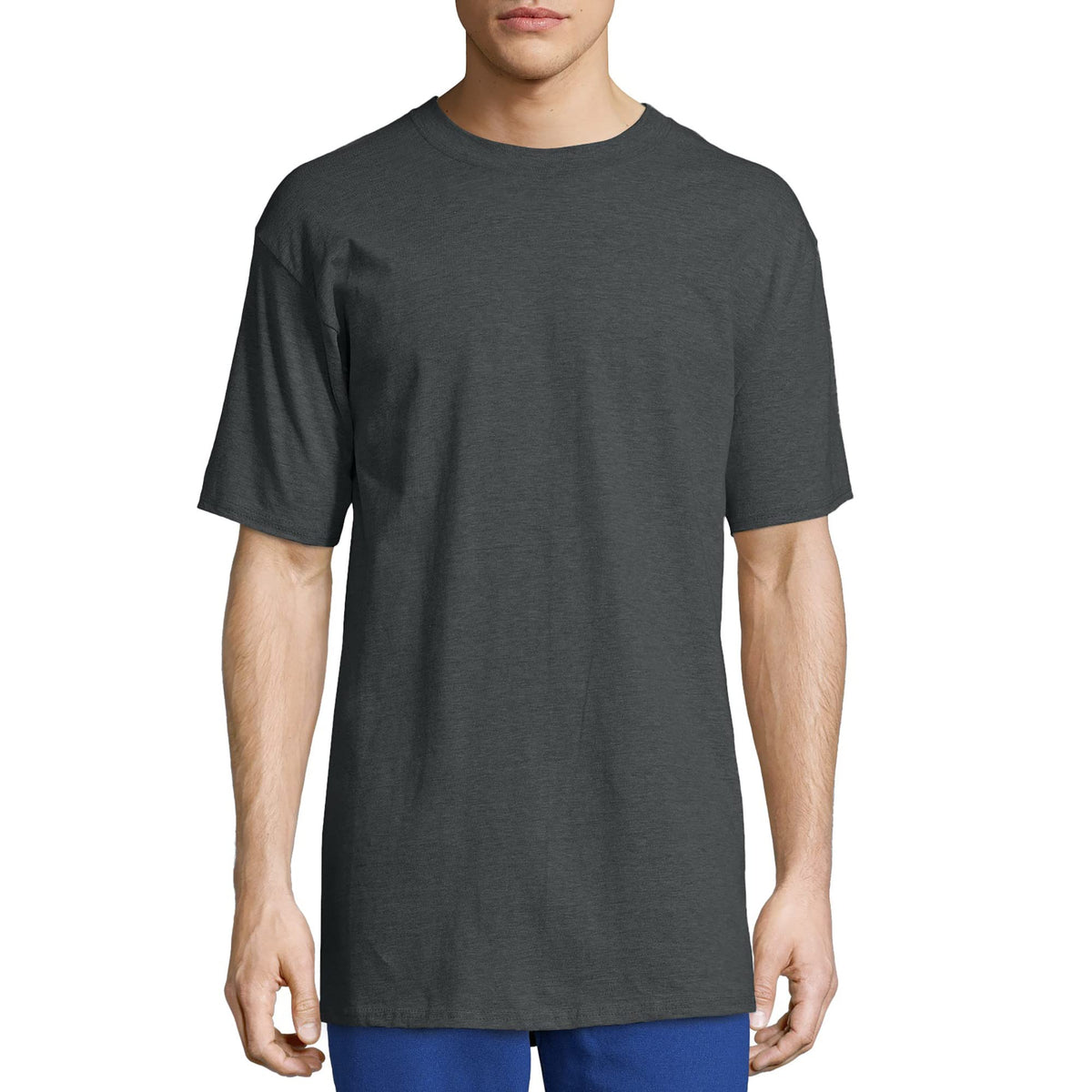Hanes Size Men's Beefy Short Sleeve Tee Value Pack (2-Pack), Charcoal Heather, X-Large Tall 🍁 All In One Marketplace Canada