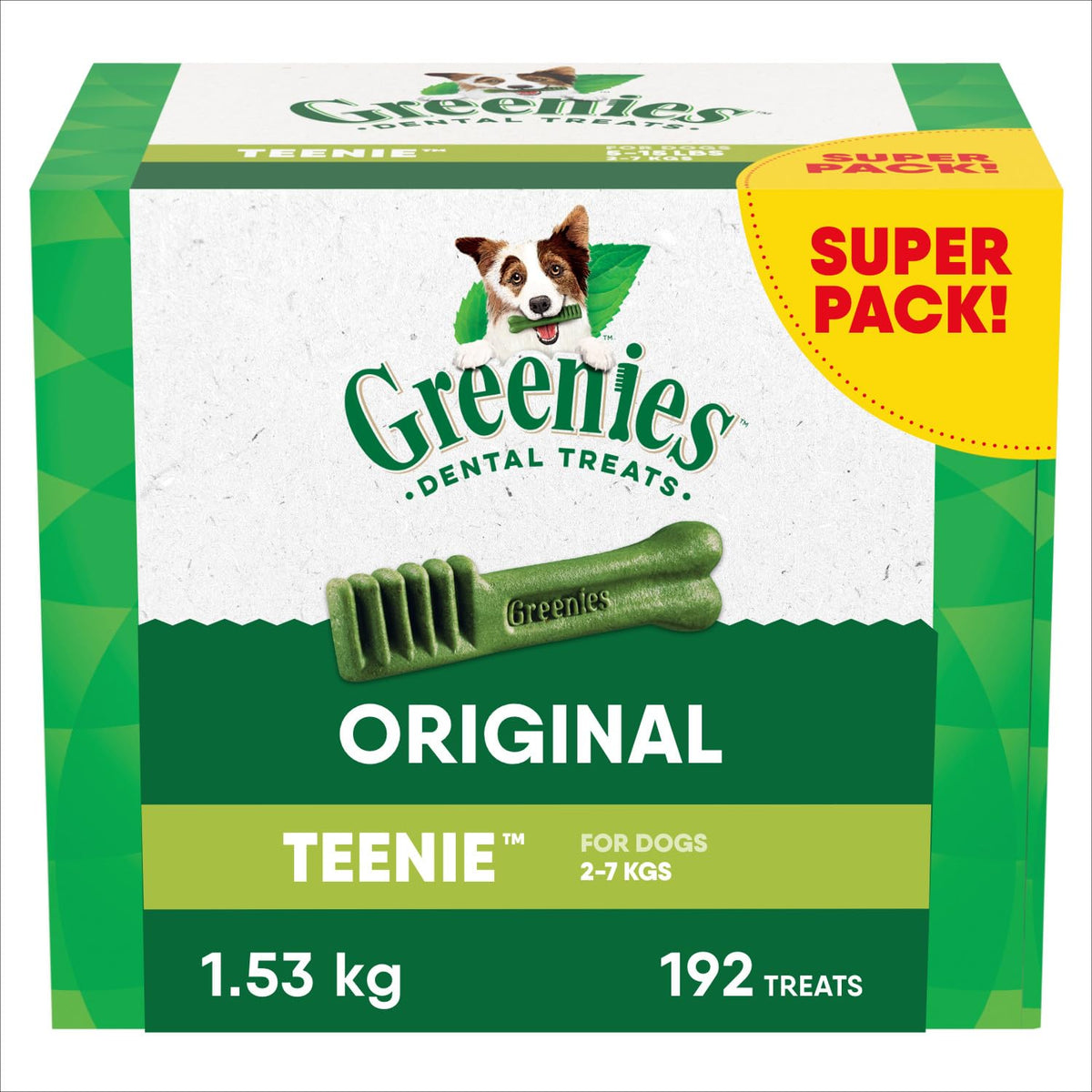 GREENIES Dog Treats Original Teenie Natural Dental Care, (192 Treats) 54oz. Pack 🍁 All In One Marketplace Canada