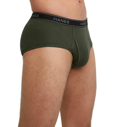 Hanes Mens 6-pack Exposed Waistband Mid-rise Briefs-underwear, White/Black, Small US 🍁 All In One Marketplace Canada