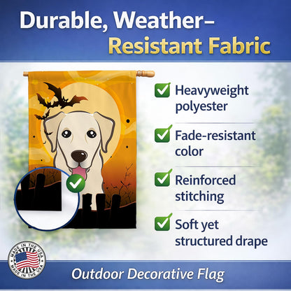 Caroline's Treasures BB1810CHF Halloween Golden Retriever Canvas House Size Flag, Multicolor, Large