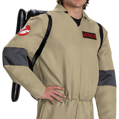 Disguise Ghostbusters Adult Costume, Offiical Ghostbusters Frozen Empire Halloween Costume Jumpsuit, Size S/M