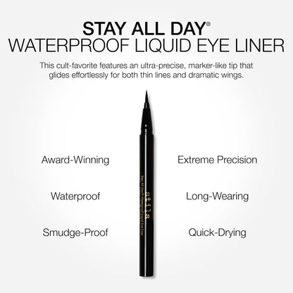 stila Stay All Day Waterproof Liquid Eye Liner, Original, Intense Black 🍁 All In One Marketplace Canada