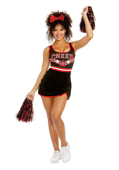 Dreamgirl Adult Cheerleader Costume, Womens Cheer Team USA Halloween Costume Small