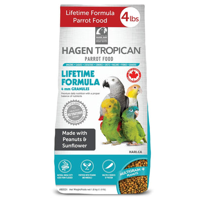 Tropican Lifetime Formula Granules for Parrots - 1.8 kg (4 lb) 🍁 All In One Marketplace Canada