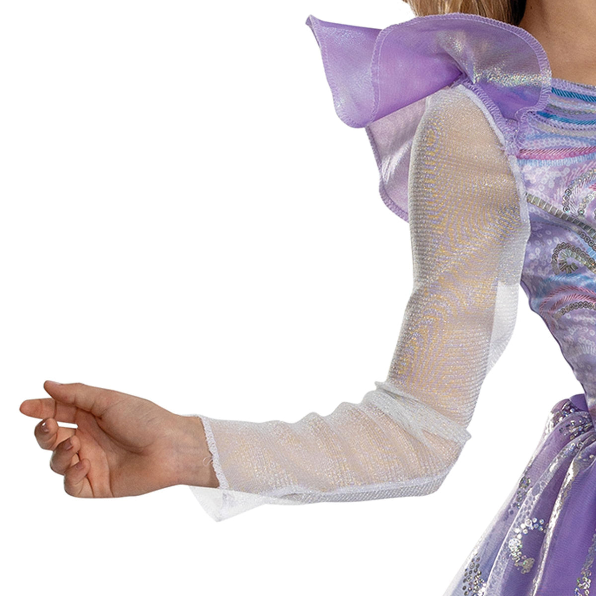Wicked Glinda Deluxe For Good Costume, Official Movie Halloween Outfit for Kids, Girls Size (4-6x)