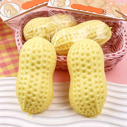 Peanut Squishies, Peanut Shape Stress Relief Ball Soft Squeeze Fidget, Soft Slow Rising Fidget Squeeze Soft Stress Relief Sensory Fidget for Adults Anxiety Relief Hand Relax for Office Desk Workers 🍁 All In One Marketplace Canada
