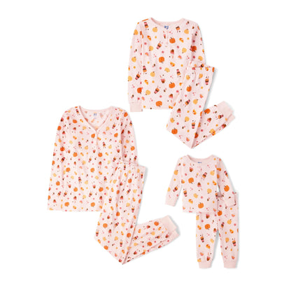 The Children’s Place Family Matching, Christmas and Holiday Pajama Sets, Cotton, Pumpkin/Candy Halloween, Large