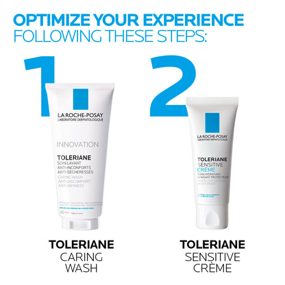 La Roche-Posay Face Wash, Toleriane Hydrating Cleanser with Ceramides, Face Wash for Normal to Dry Sensitive Skin, Soap Free, Fragrance Free, Alcohol Free, 200mL 🍁 All In One Marketplace Canada