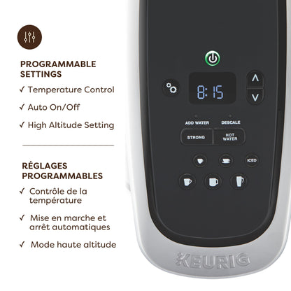 Keurig K-Elite Single Serve K-Cup Pod Coffee Maker, With Iced Brew Functionality And Quiet Brew Technology, Brushed Silver 🍁 All In One Marketplace Canada