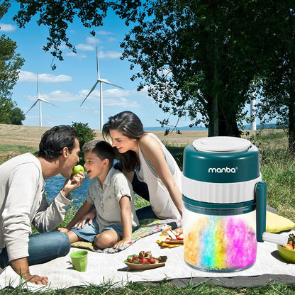 MANBA Ice Shaver and Snow Cone Machine - Premium Portable Ice Crusher and Shaved Ice Machine with Free Ice Cube Trays - BPA Free 🍁 All In One Marketplace Canada