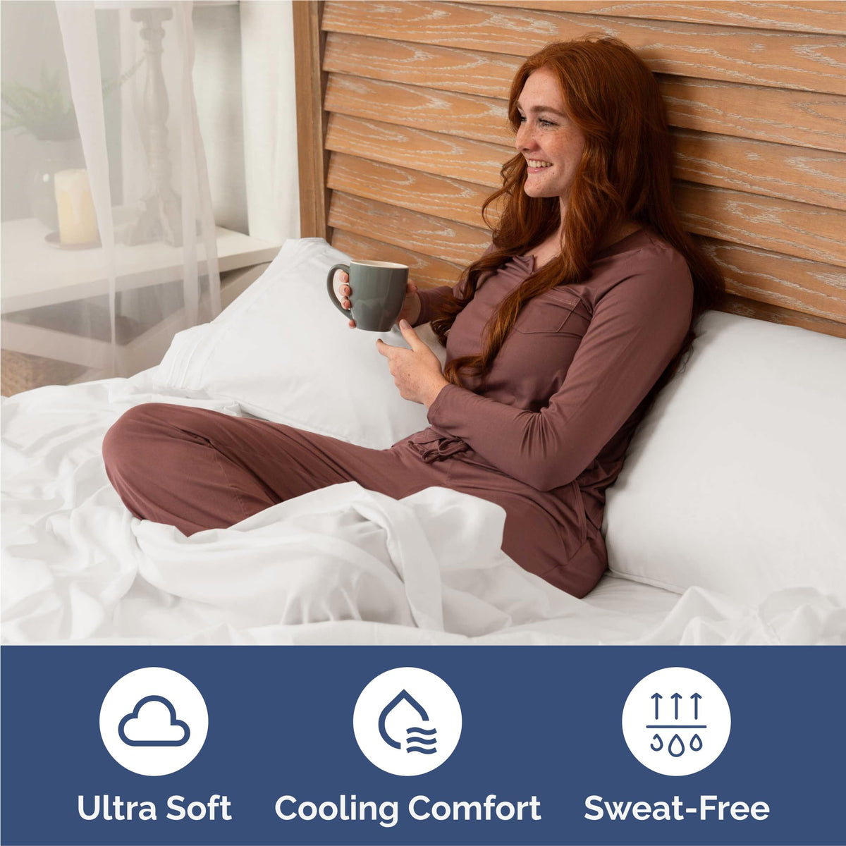 King 4 Piece Sheet Set - Comfy Breathable & Cooling Sheets - Hotel Luxury Bed Sheets for Women & Men - Deep Pockets, Microfiber, Extra Soft and Wrinkle Free Sheet - Antique White Oeko-Tex Bed Sheets 🍁 All In One Marketplace Canada