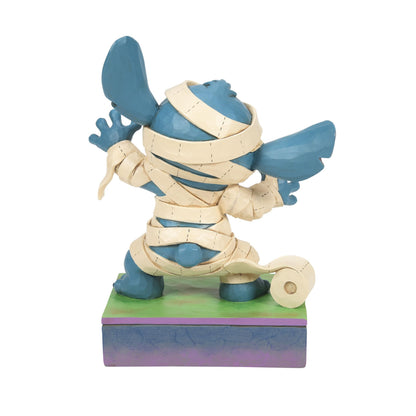 Enesco Disney Traditions by Jim Shore Halloween Lilo and Stitch in Mummy Costume Figurine, 6.25 Inch, Multicolor