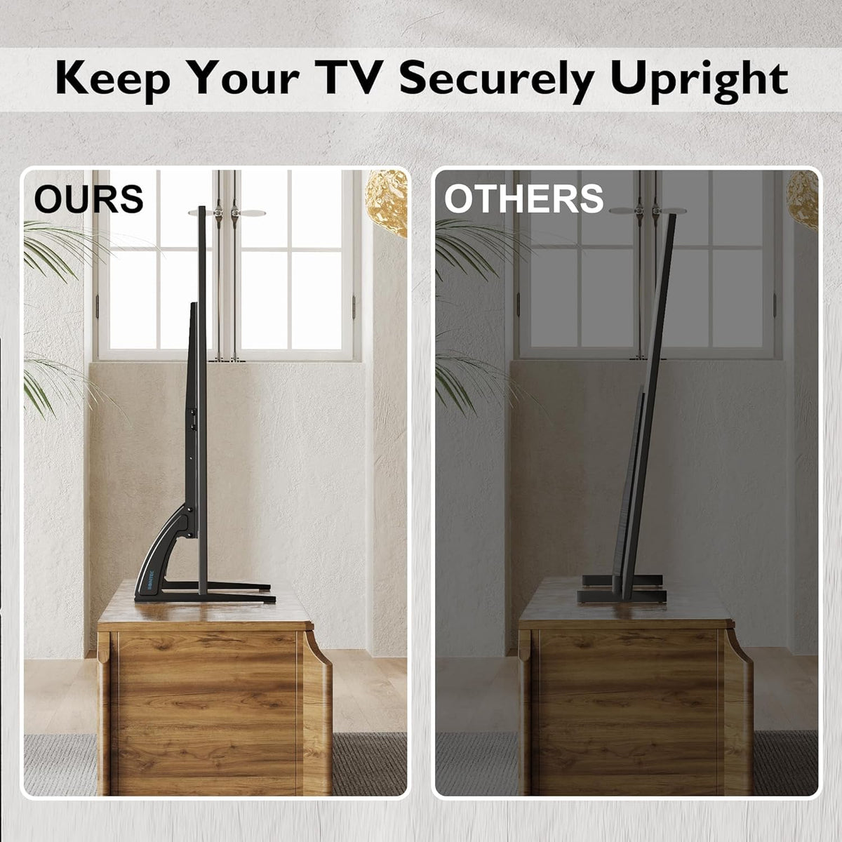 GPlus+ Universal Table Top TV Stand for Most 23 to 75 inch LCD LED Plasma Flat Screen TVs, TV Base Height Adjustable Leg Stand Holds up to 88 lbs/40Kg, VESA up to 800x600mm, LDT03-26L 🍁 All In One Marketplace Canada