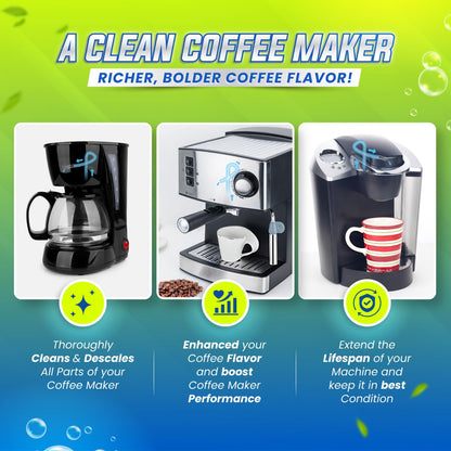 Freshero Coffee Machine Cleaner & Descaler Tablets – 24 Count, Compatible With Keurig, Breville, Ninja, Delonghi, Miele & Espresso Machines, Universal Cleaning Tabs for Coffee Maker Pots (24.0) 🍁 All In One Marketplace Canada