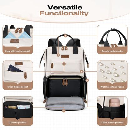 Maelstrom 15.6-17.3" Laptop Backpack with Lunch Box, Work Bag for Women Men 🍁 All In One Marketplace Canada