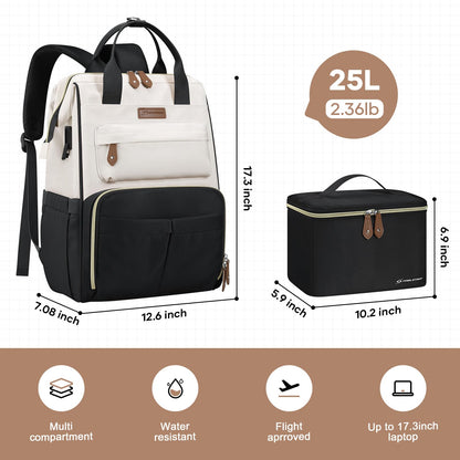 Maelstrom 15.6-17.3" Laptop Backpack with Lunch Box, Work Bag for Women Men 🍁 All In One Marketplace Canada