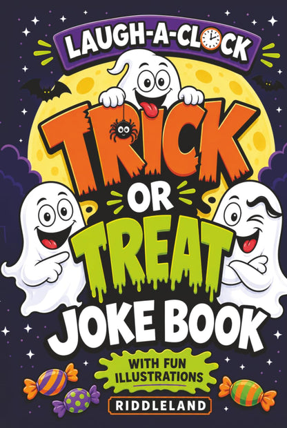 It's Laugh O'Clock Joke Book - Trick or Treat Edition: Halloween Fun for Boys and Girls Age 6, 7, 8, 9, 10, 11 - Spooky Gift for Kids and Family