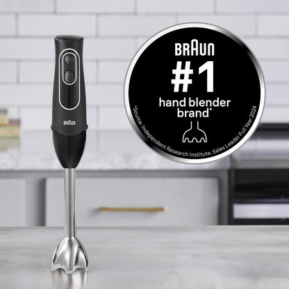 Braun MQ505 Immersion Hand Blender w/Whisk & Beaker, Dual Speed, 350W 🍁 All In One Marketplace Canada