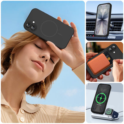 Miracase Magnetic for iPhone 17 Case, Compatible with MagSafe, Integrated Silicone Camera Control Cover, 3.0mm Thicken Shockproof Drop Protection Phone Case for 17,Black 🍁 All In One Marketplace Canada