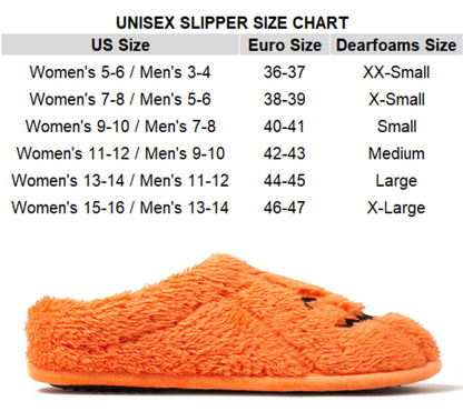 Dearfoams Unisex-Adult Halloween Jack-o-Lantern Pumpkin Slipper, Adult Pumpkin, 15-16 Women/13-14 Men