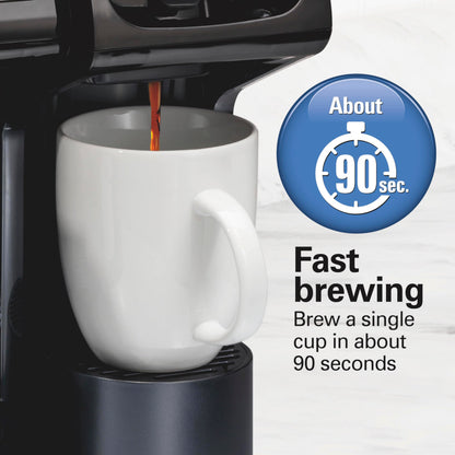 Hamilton Beach FlexBrew Trio 3-Way Coffee Maker, Single Serve & 12 Cup Drip Coffee Maker, Pod & Ground Coffee Compatible, Fast Brewing, Programmable, 56 oz Reservoir, Black (49902C) 🍁 All In One Marketplace Canada